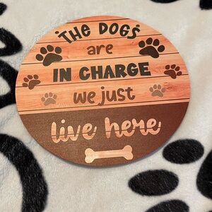 Charming Dog Quote Wall Art - Brown